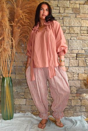 Larc Poet Blouse Soft Terracotta